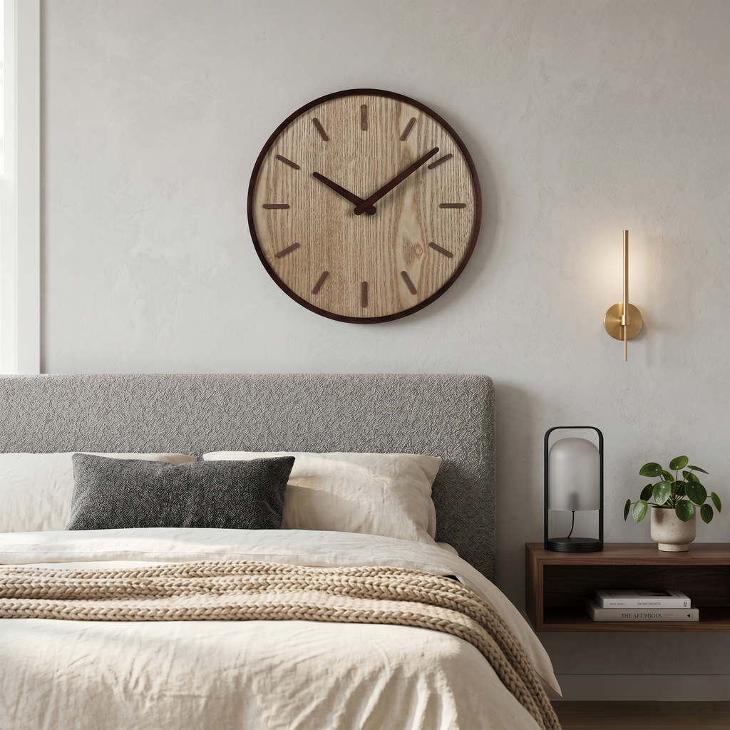 Horloge murale bois scandinave
