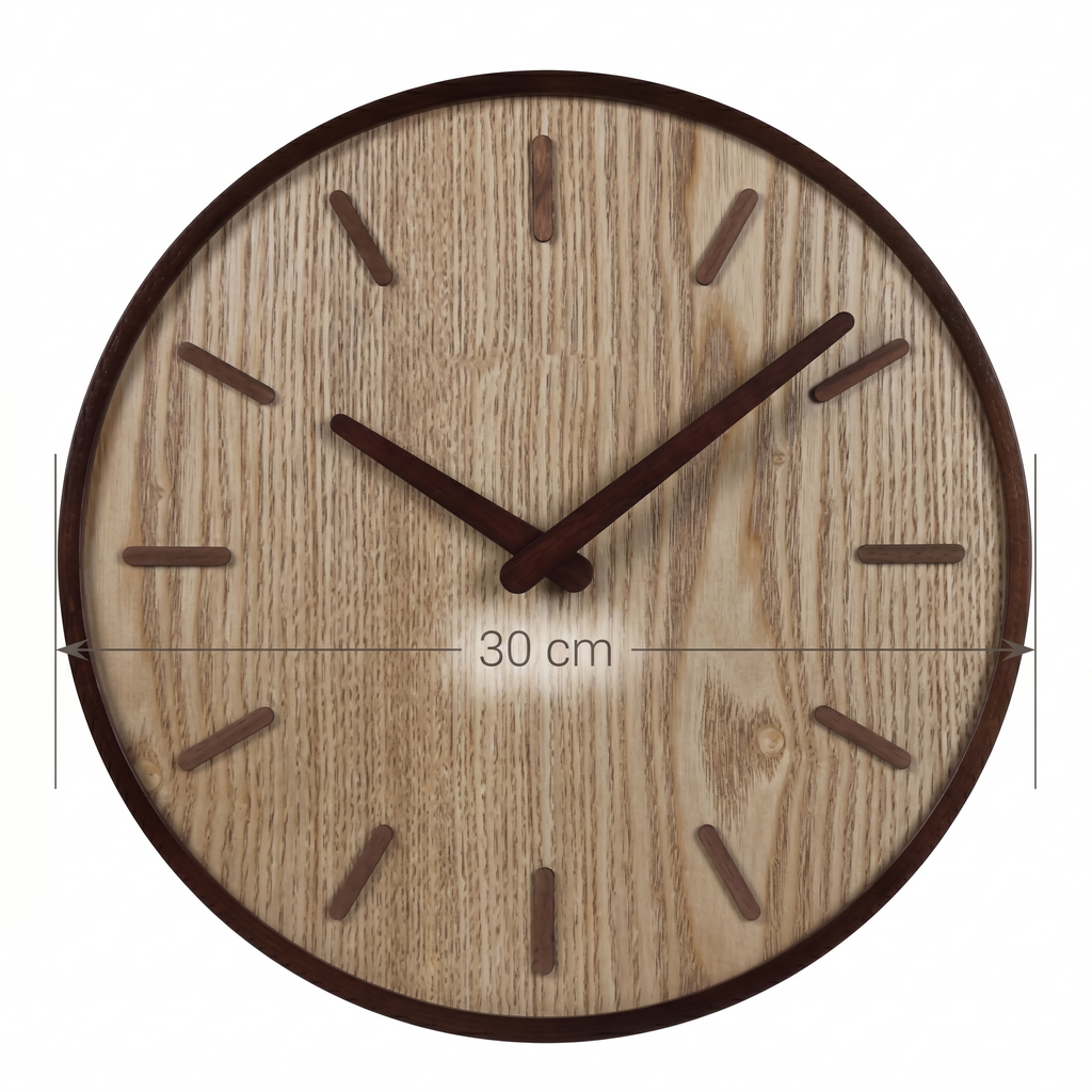 Horloge murale bois scandinave