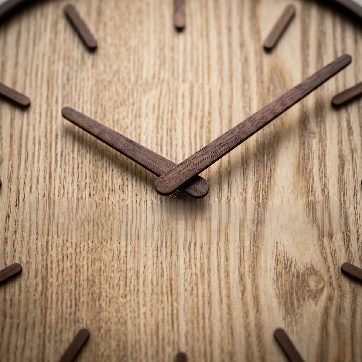 Horloge murale bois scandinave
