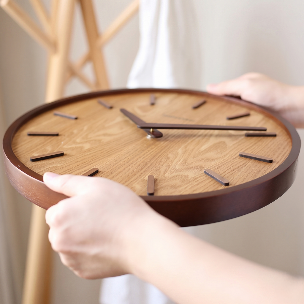 Horloge murale bois scandinave