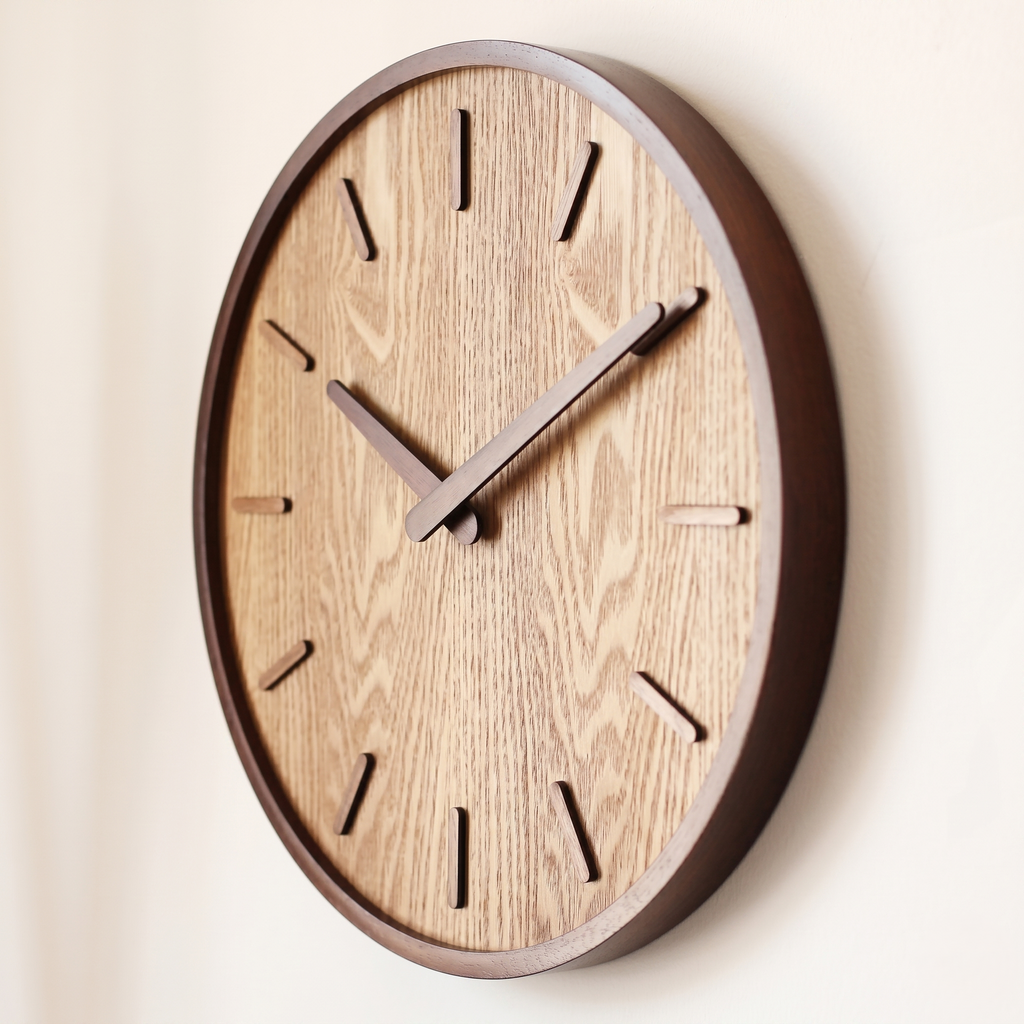 Horloge murale bois scandinave