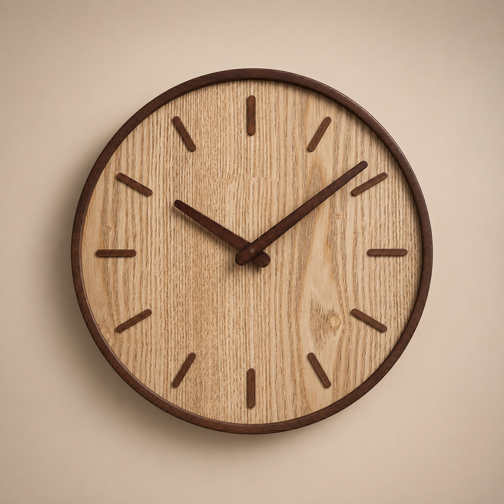 Horloge murale bois scandinave