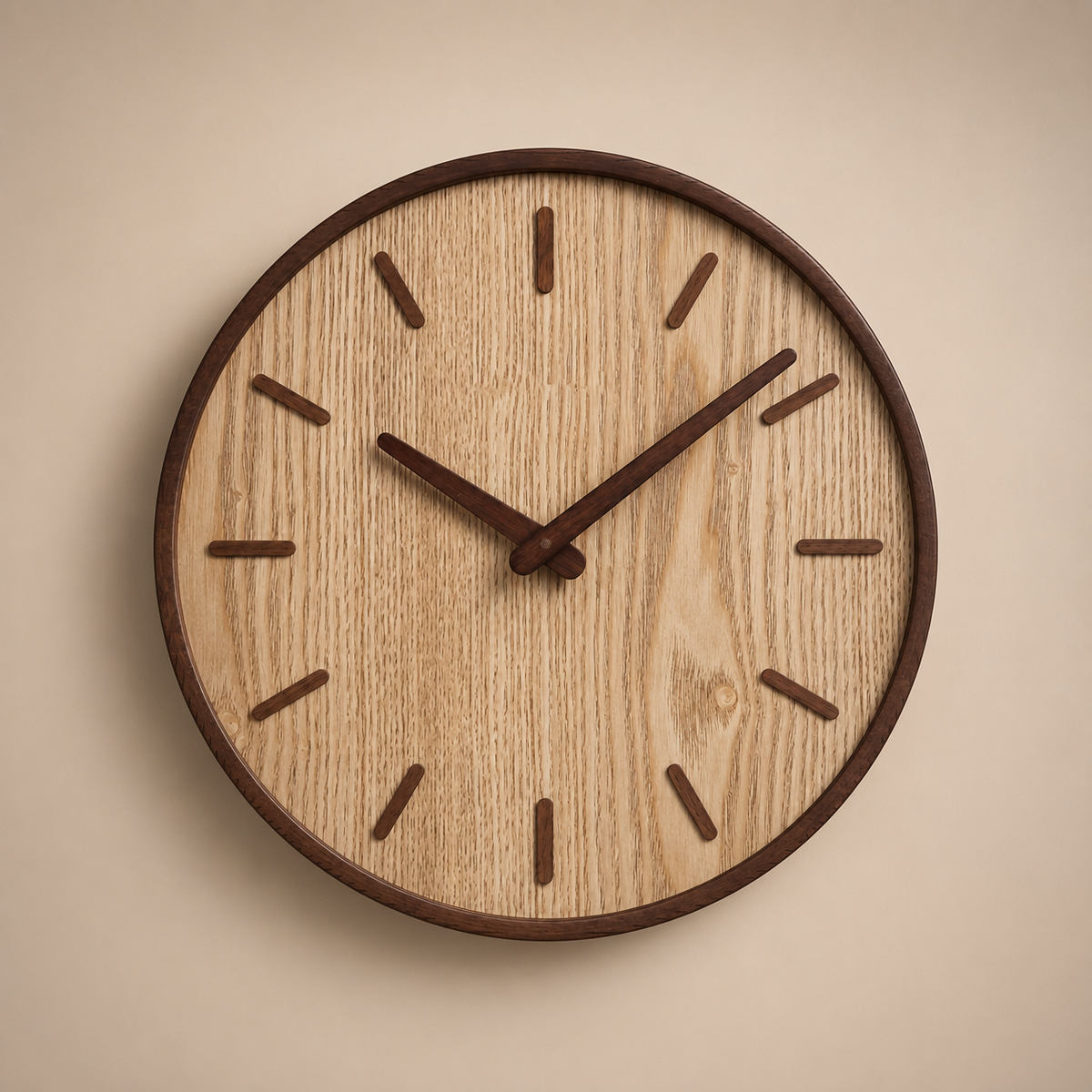 Horloge murale bois scandinave