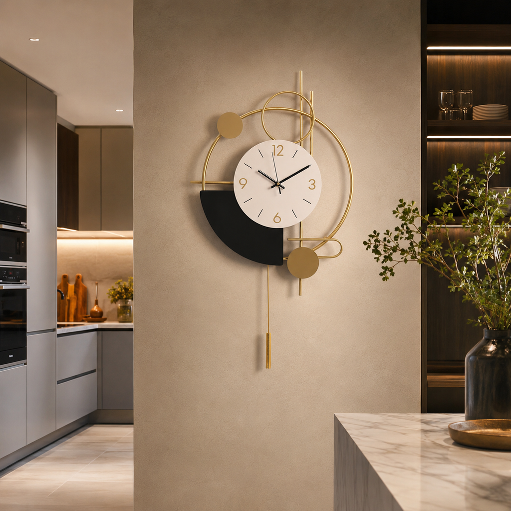 Horloge murale cuisine design