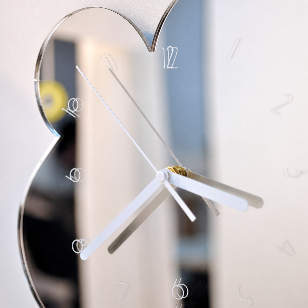 Horloge murale décorative miroir