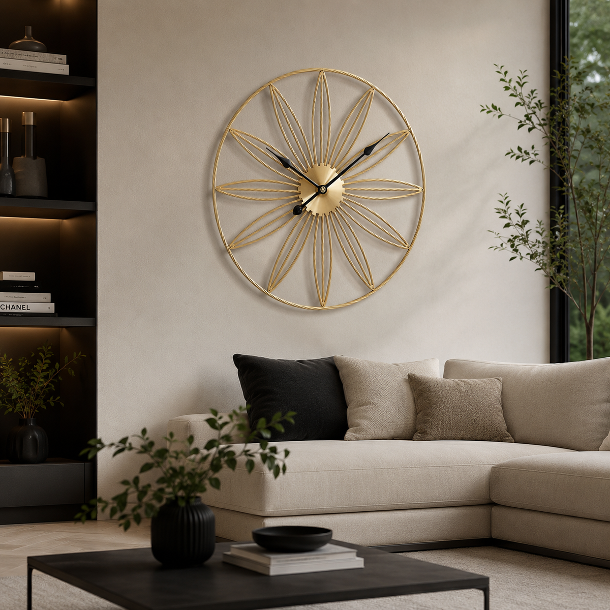 Horloge murale design 60 cm