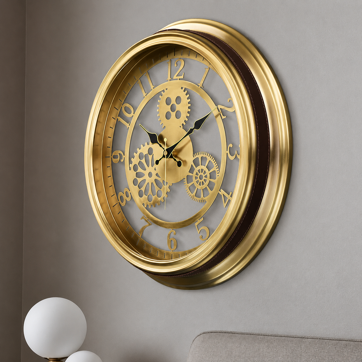 Horloge murale design engrenage