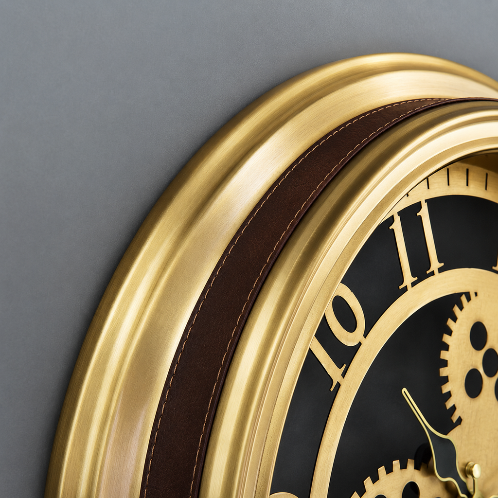 Horloge murale design engrenage