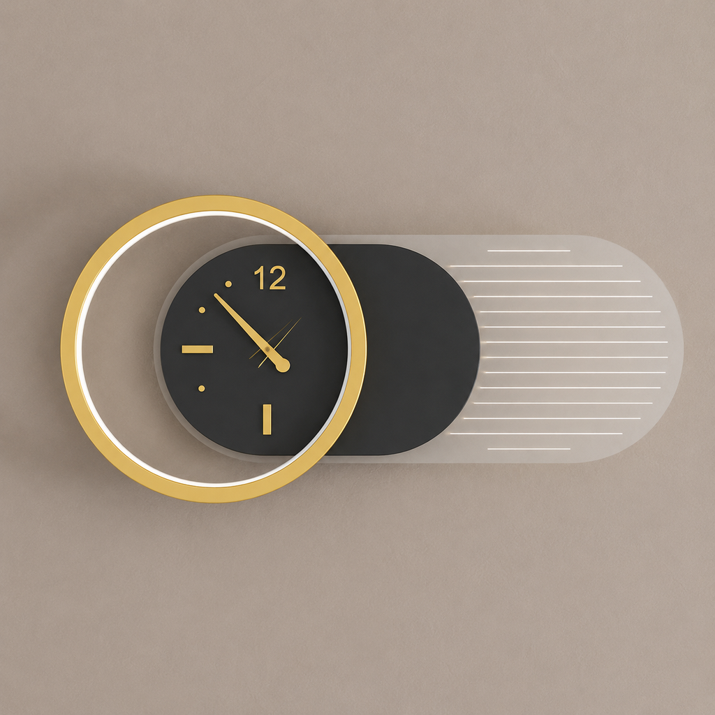 Horloge murale design led