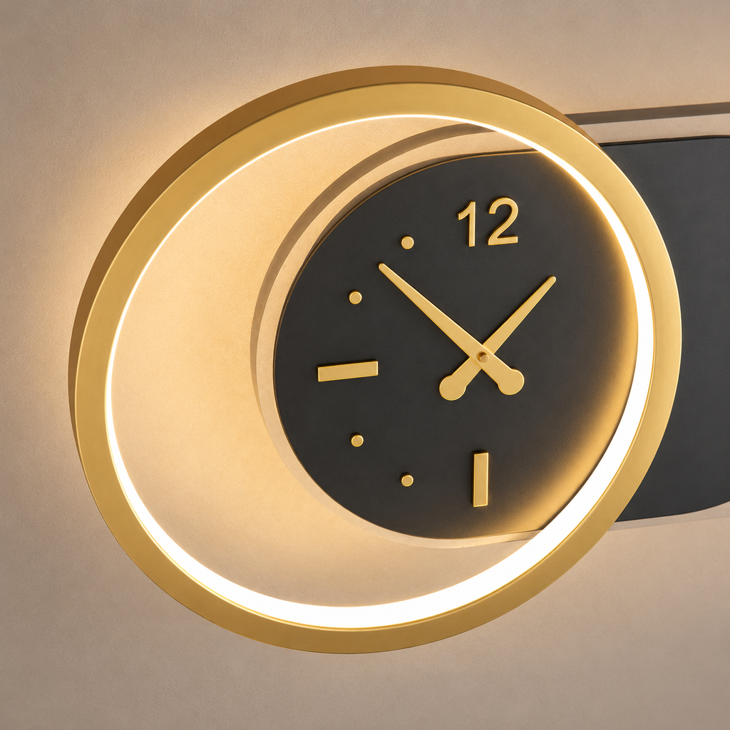 Horloge murale design led