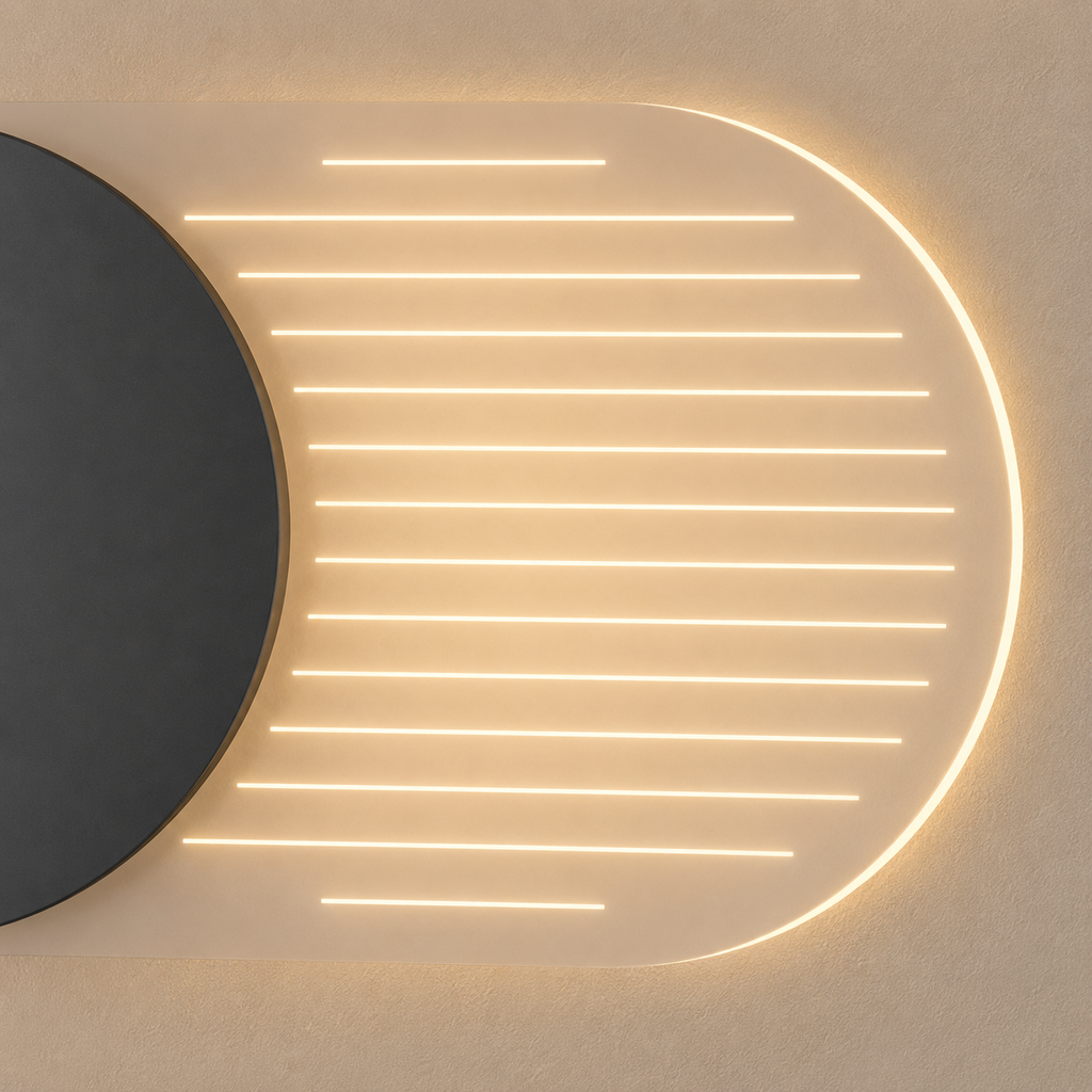 Horloge murale design led