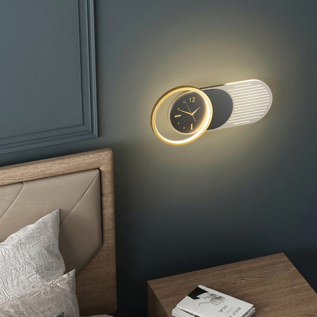 Horloge murale design led