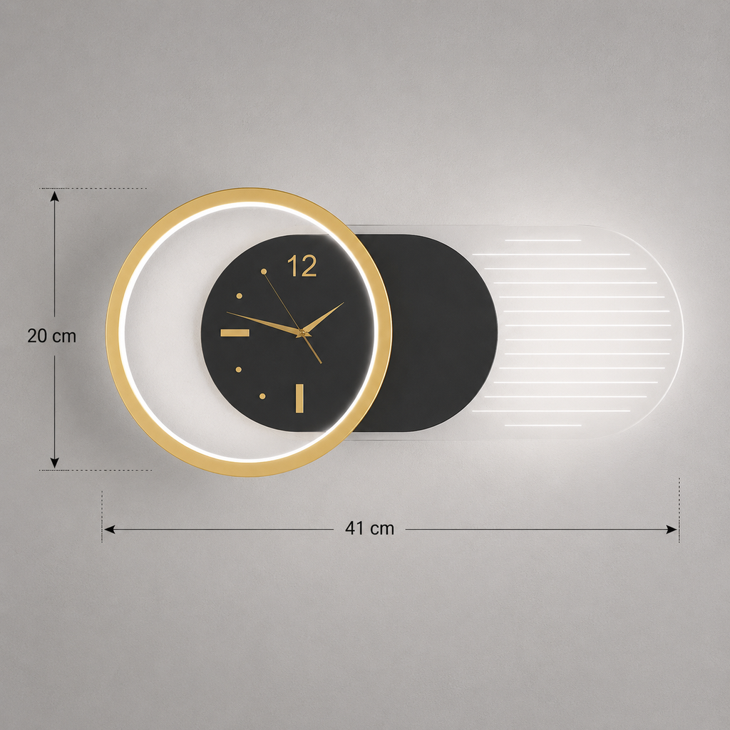 Horloge murale design led