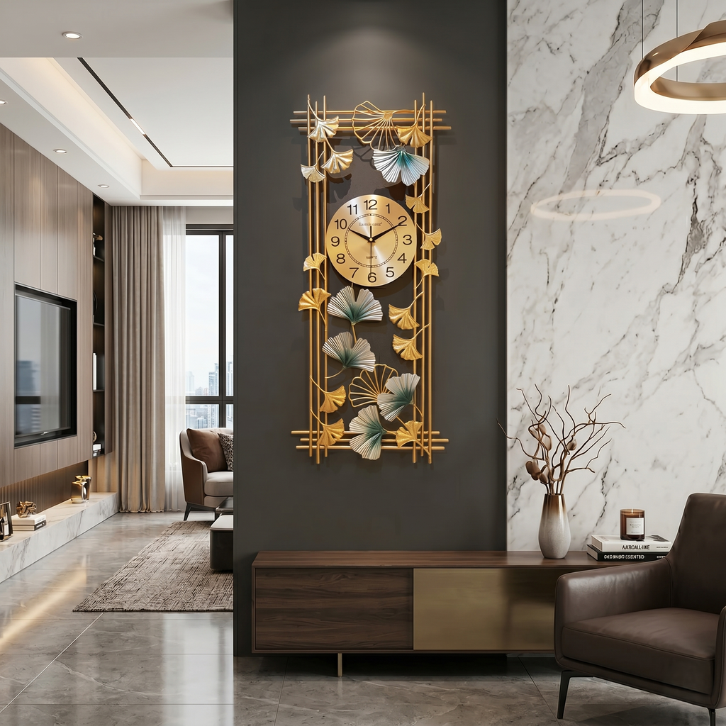 Horloge murale design pour salon