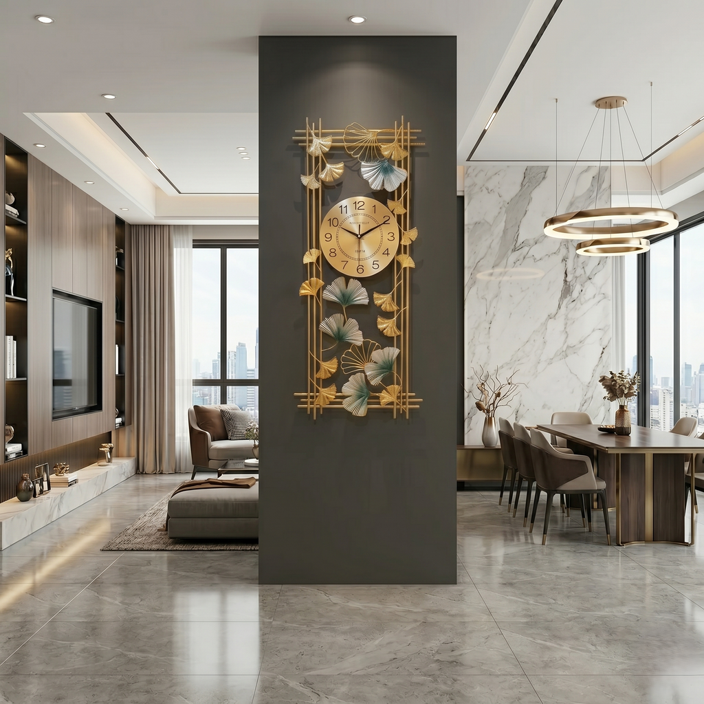 Horloge murale design pour salon