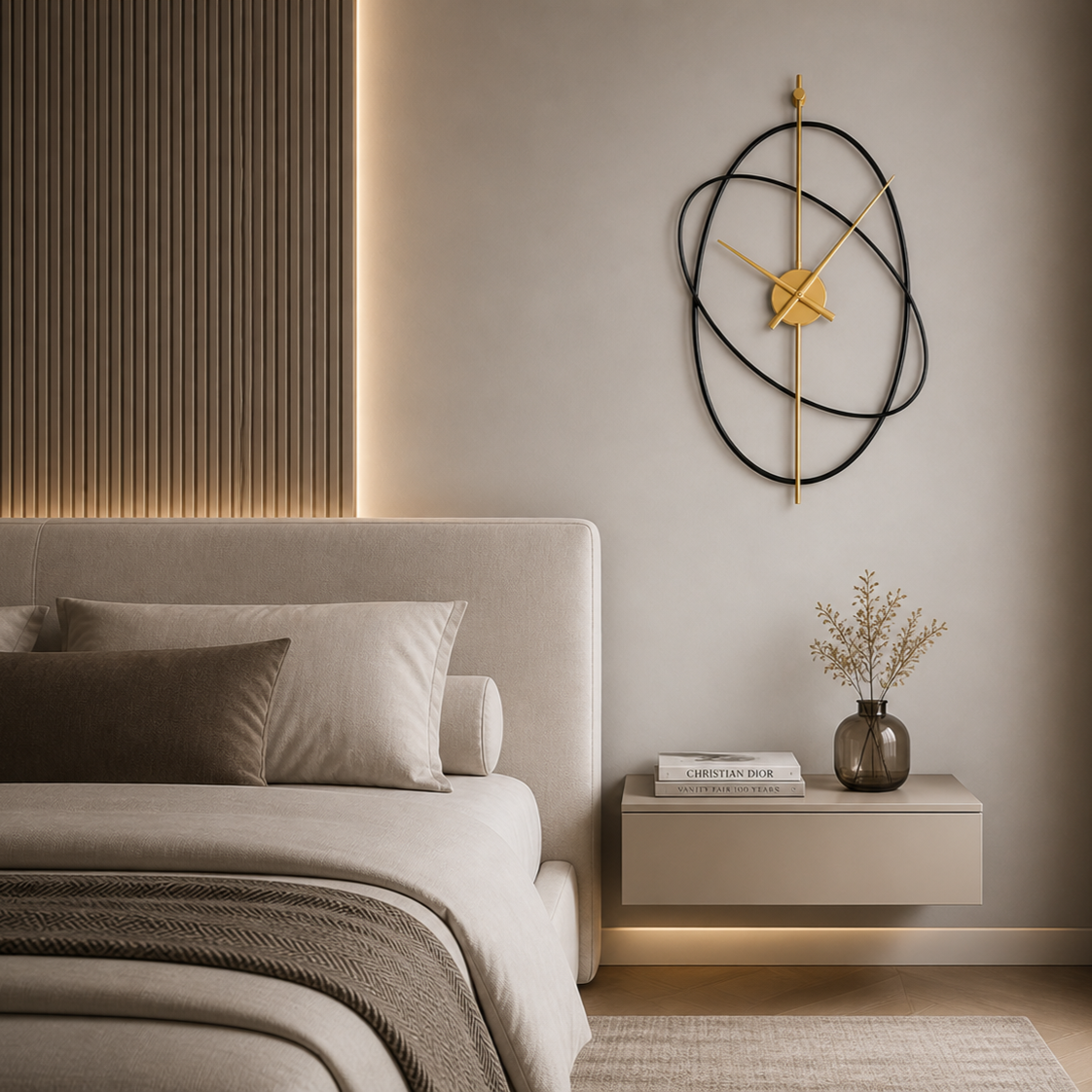 Grande horloge murale silencieuse