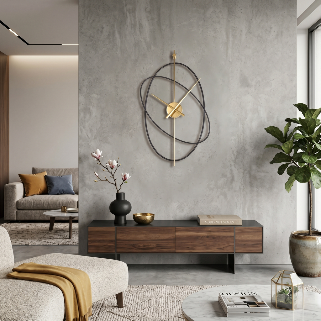 Grande horloge murale silencieuse