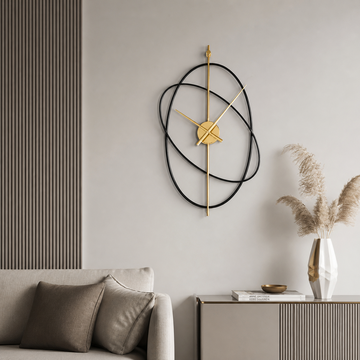 Grande horloge murale silencieuse