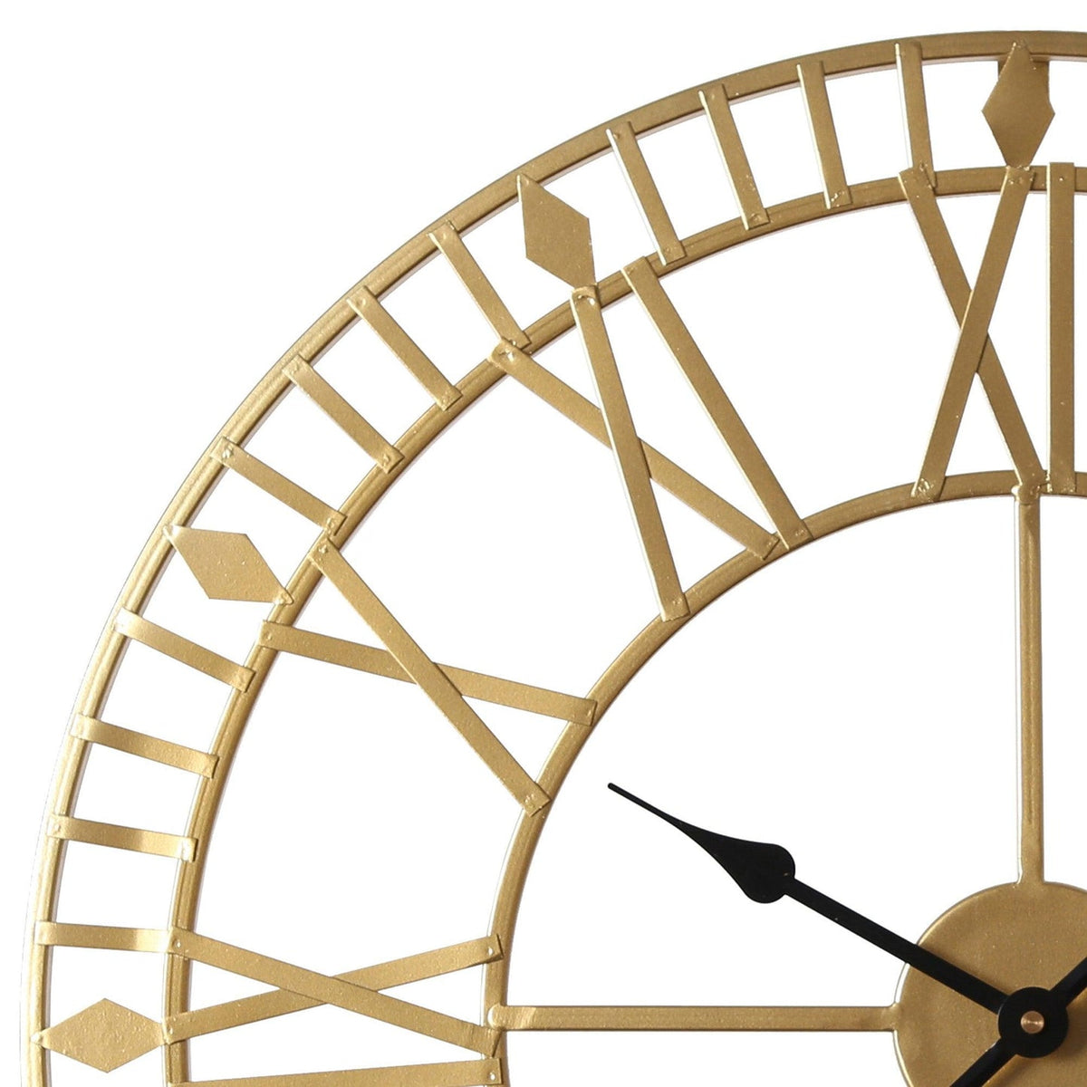 Horloge murale dorée