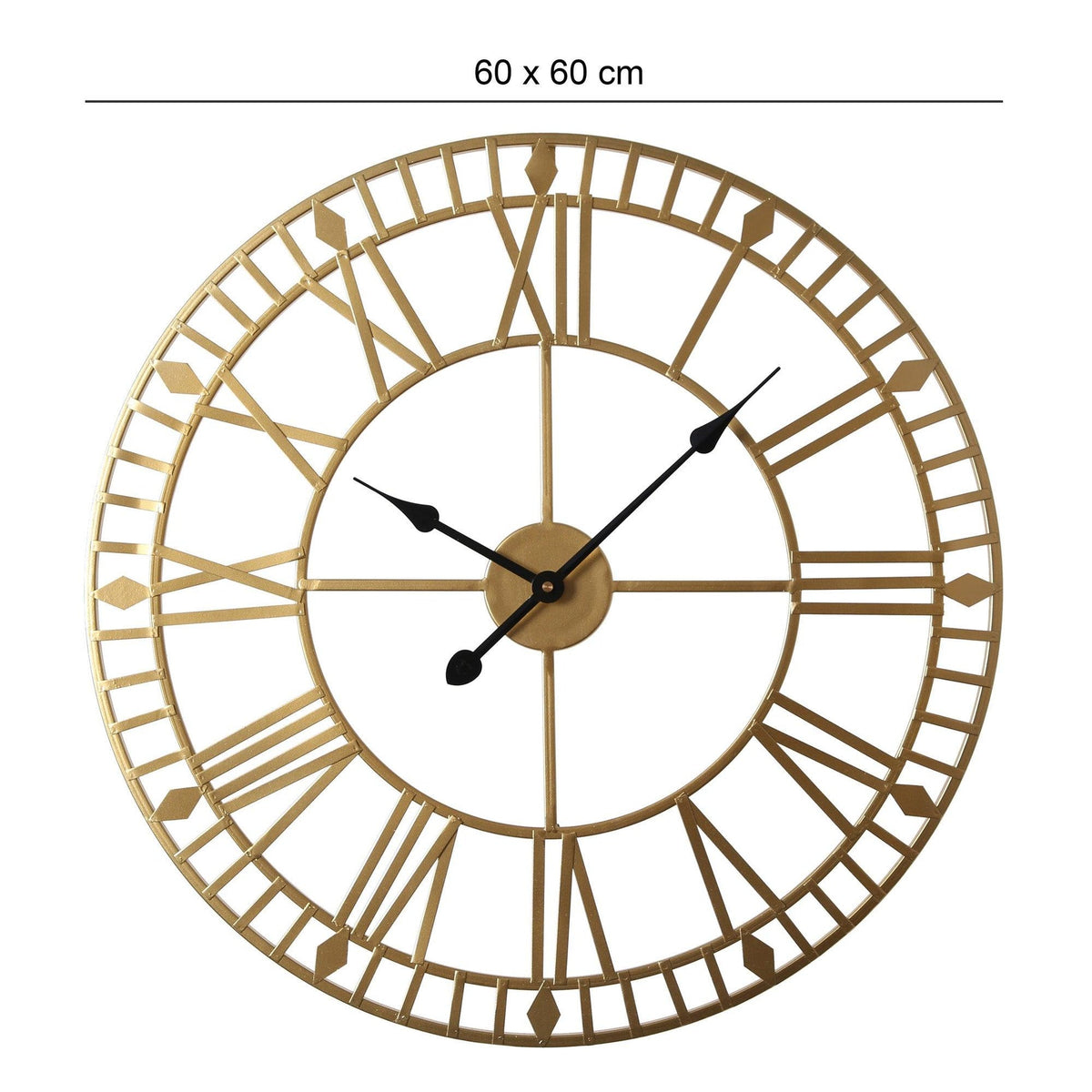 Horloge murale dorée