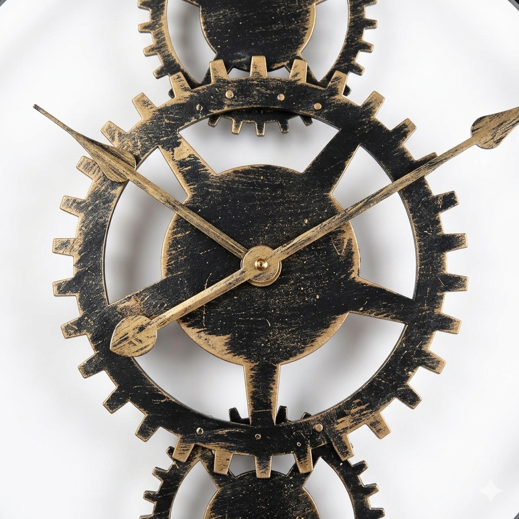 Horloge murale industrielle XXL