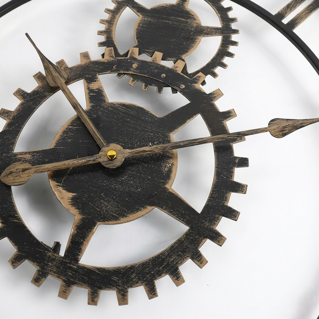 Horloge murale industrielle XXL