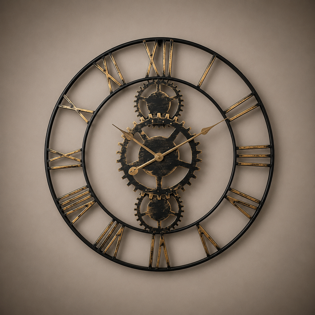 Horloge murale industrielle XXL