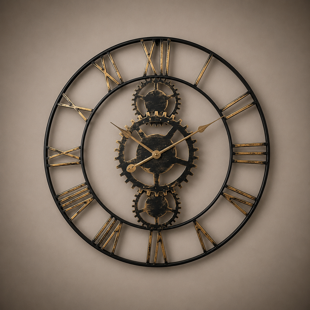 Horloge murale industrielle XXL