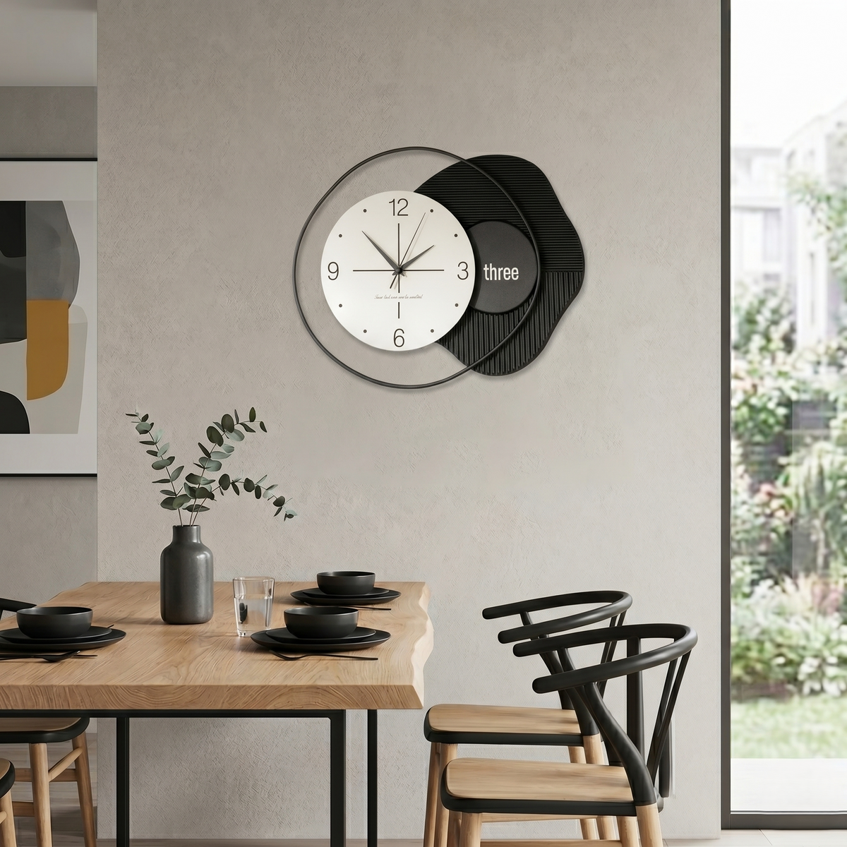 Horloge murale minimaliste moderne