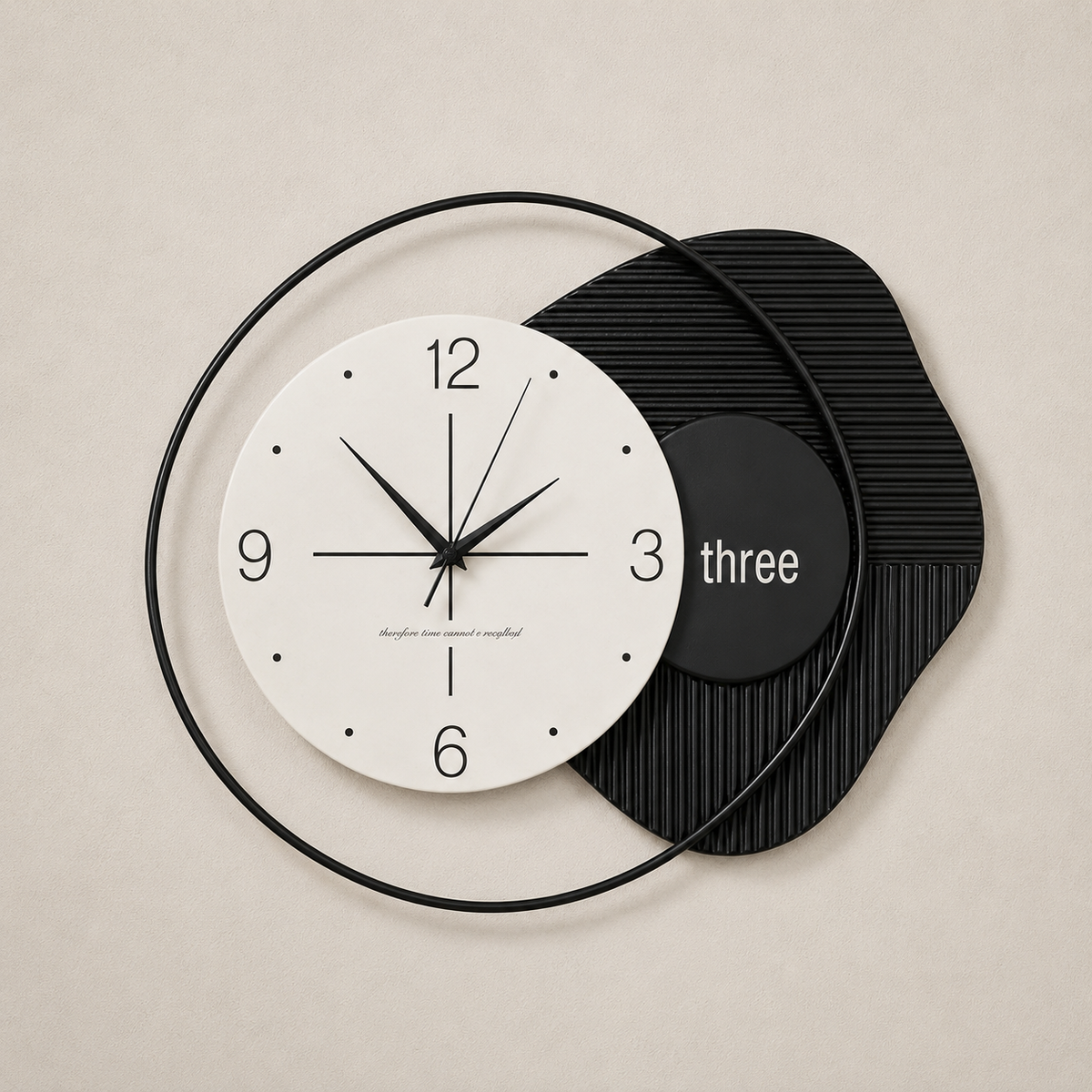 Horloge murale minimaliste moderne