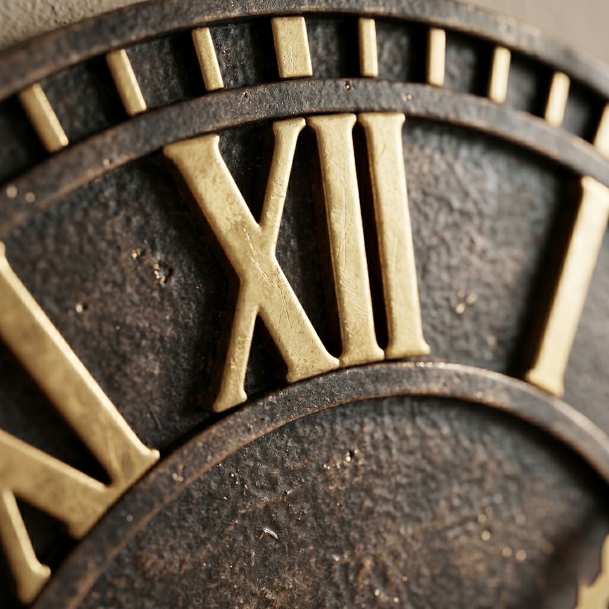 Horloge murale noir et doré