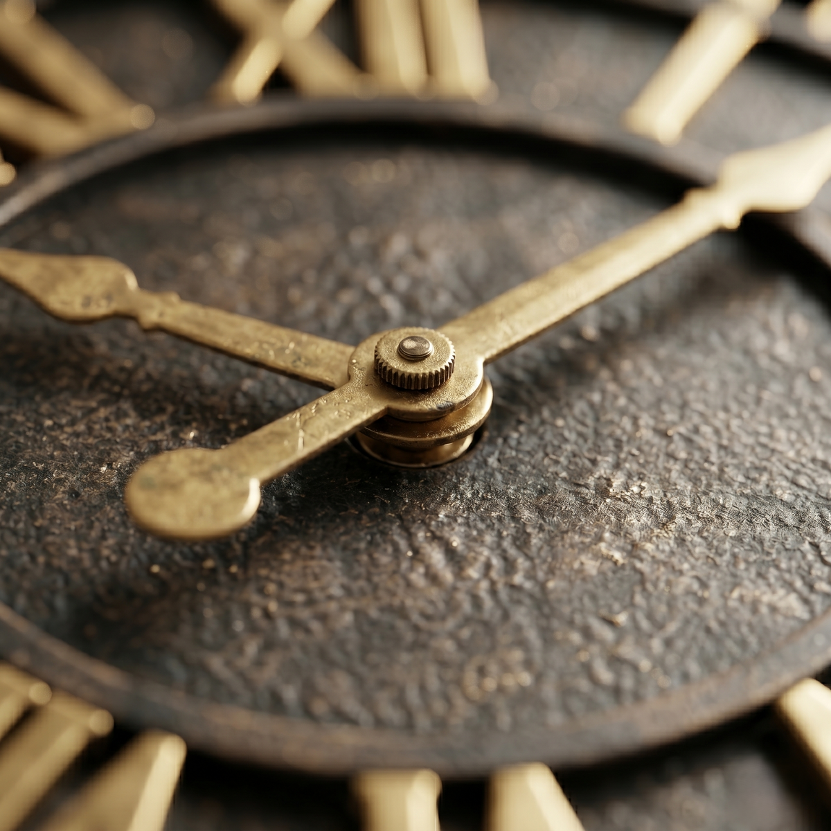 Horloge murale noir et doré