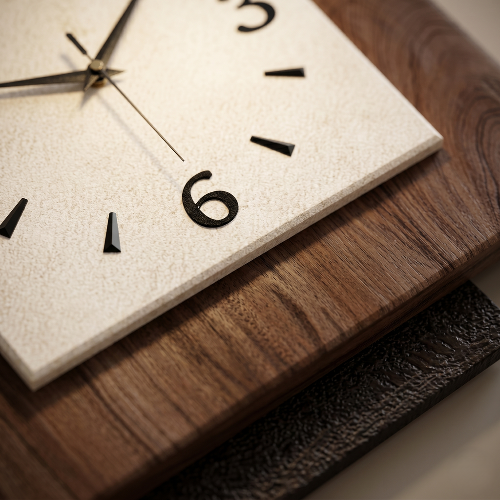 Horloge murale originale en bois