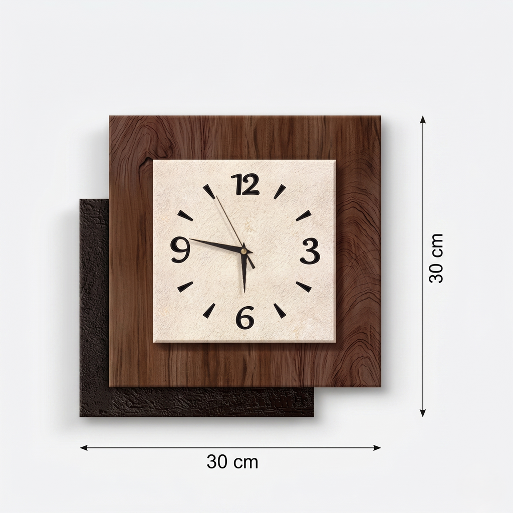 Horloge murale originale en bois