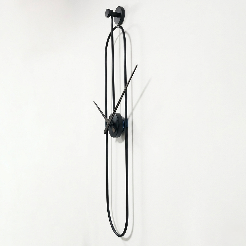 Horloge murale originale noire moderne