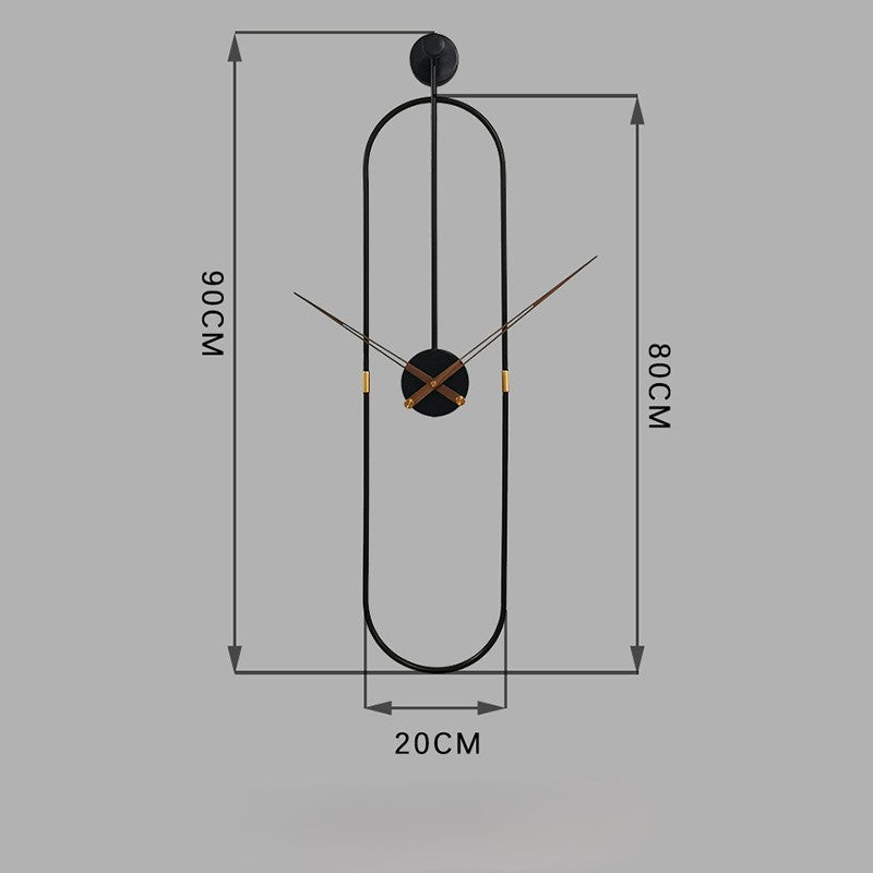 Horloge murale originale noire moderne