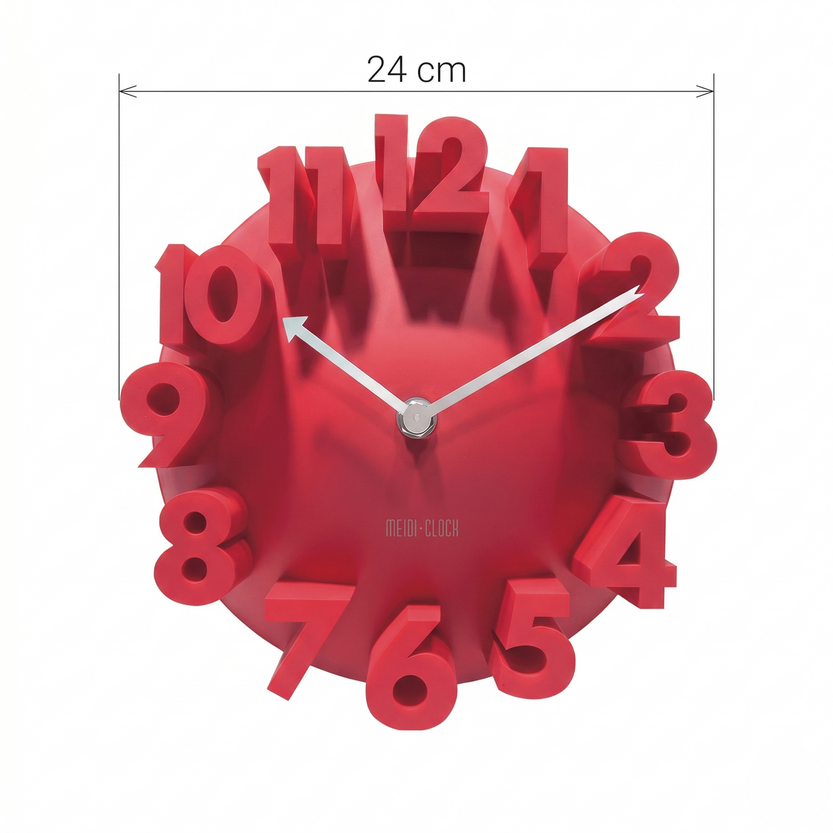 Horloge murale rouge originale