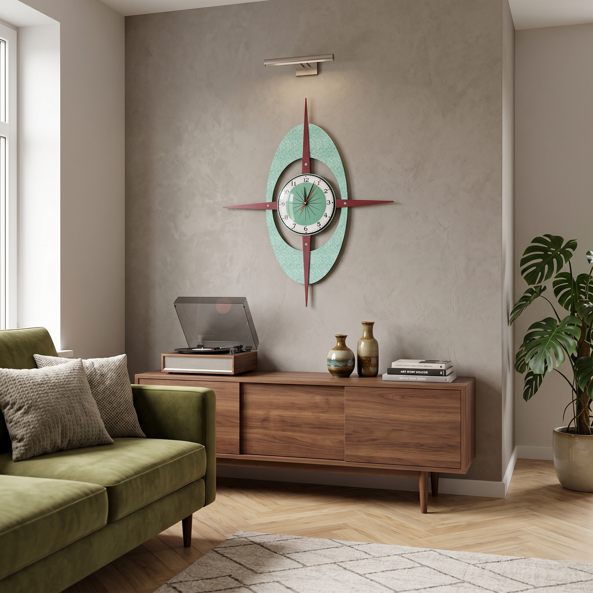 Horloge murale vintage année 70