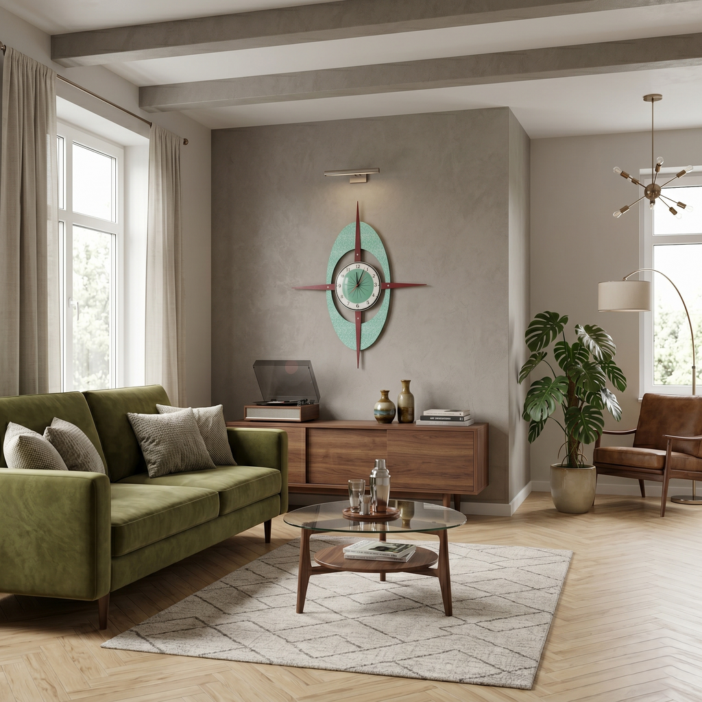 Horloge murale vintage année 70