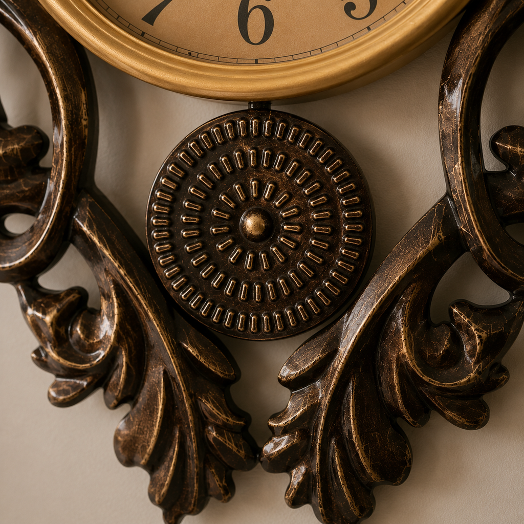 Horloge murale vintage en métal