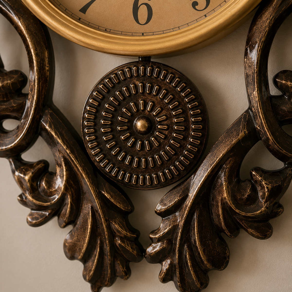 Horloge murale vintage en métal