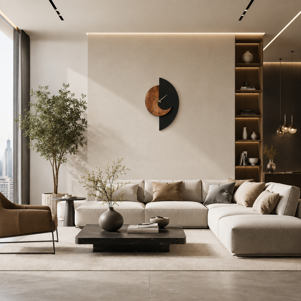 Horloge murale scandinave