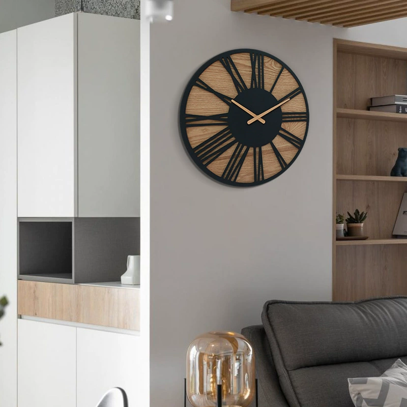Horloge noir chiffre romain
