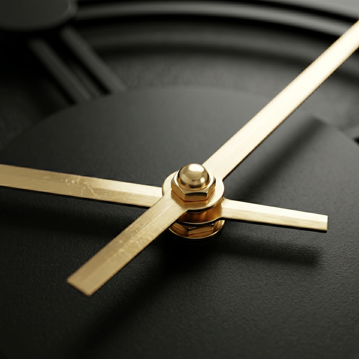 Horloge noire minimaliste métal