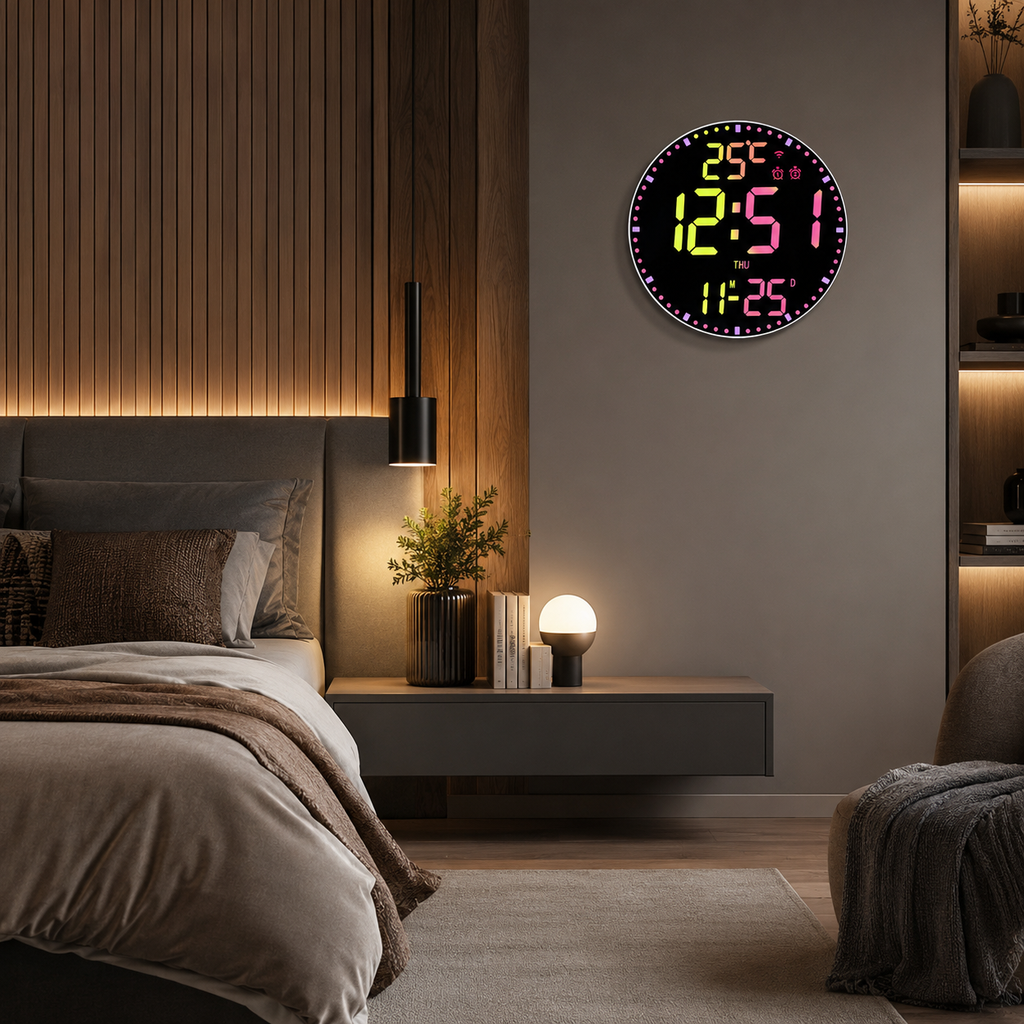 Horloge numérique connectée