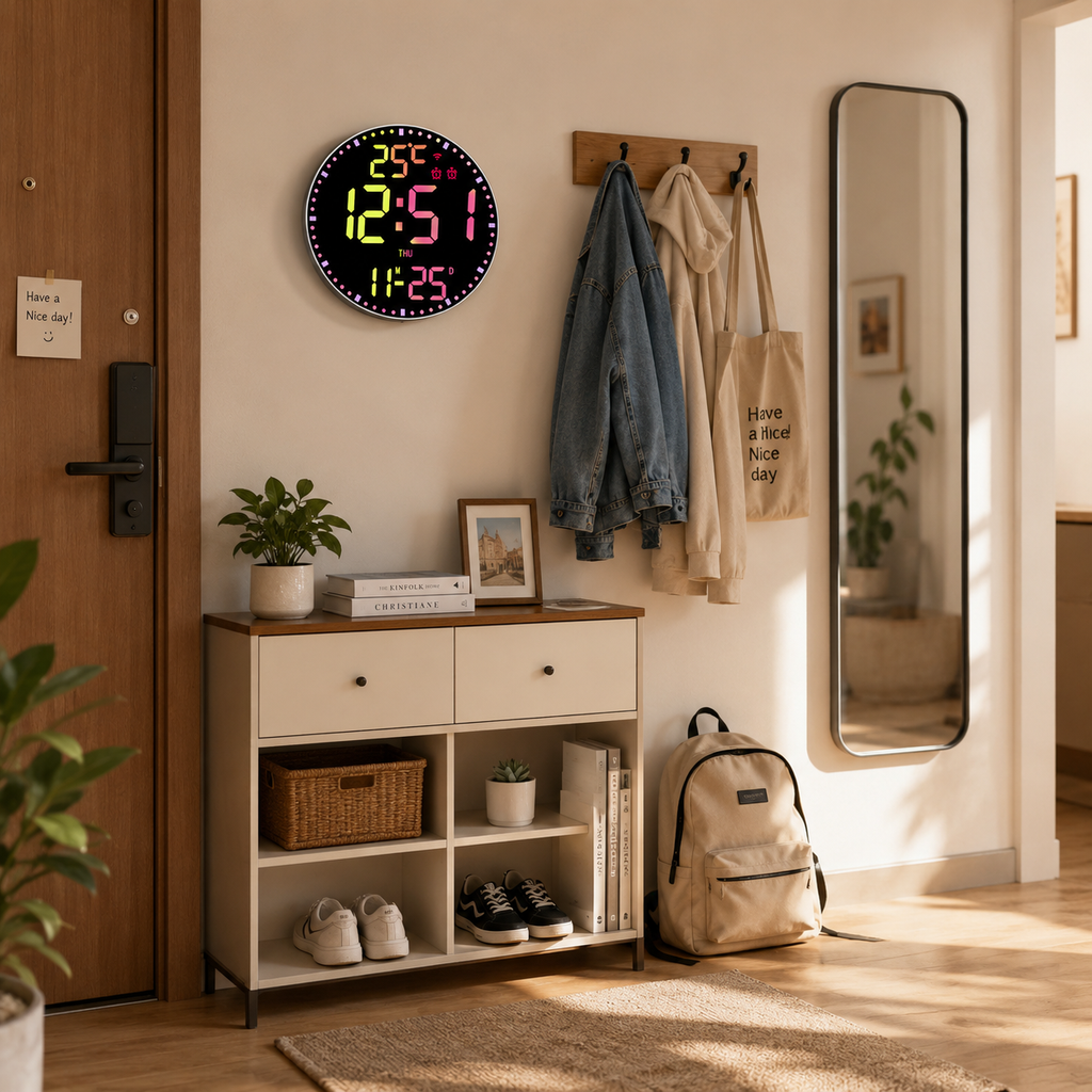 Horloge numérique connectée