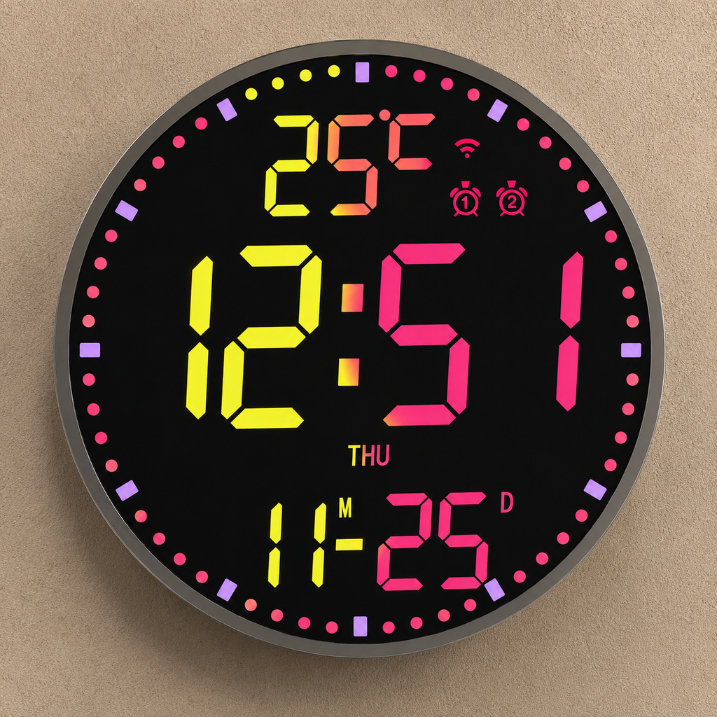 Horloge numérique connectée