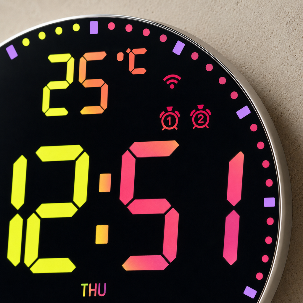 Horloge numérique connectée