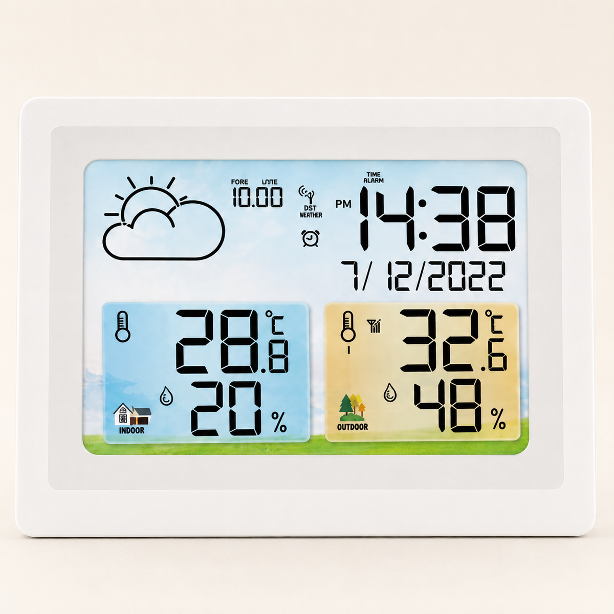 Horloge numerique station météo
