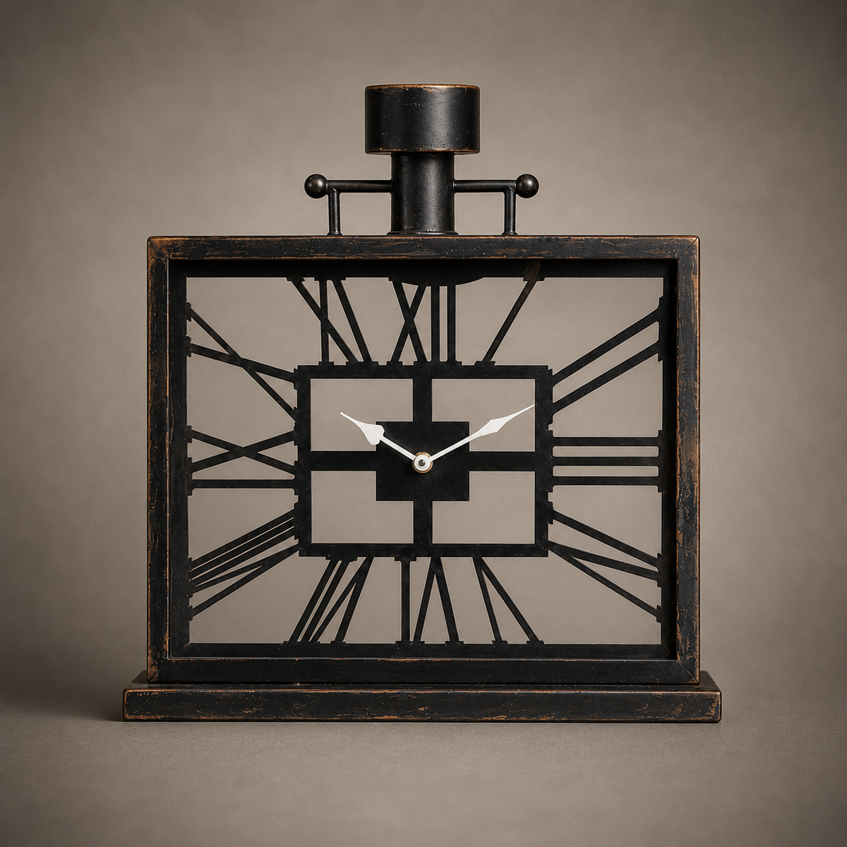Horloge carrée industrielle